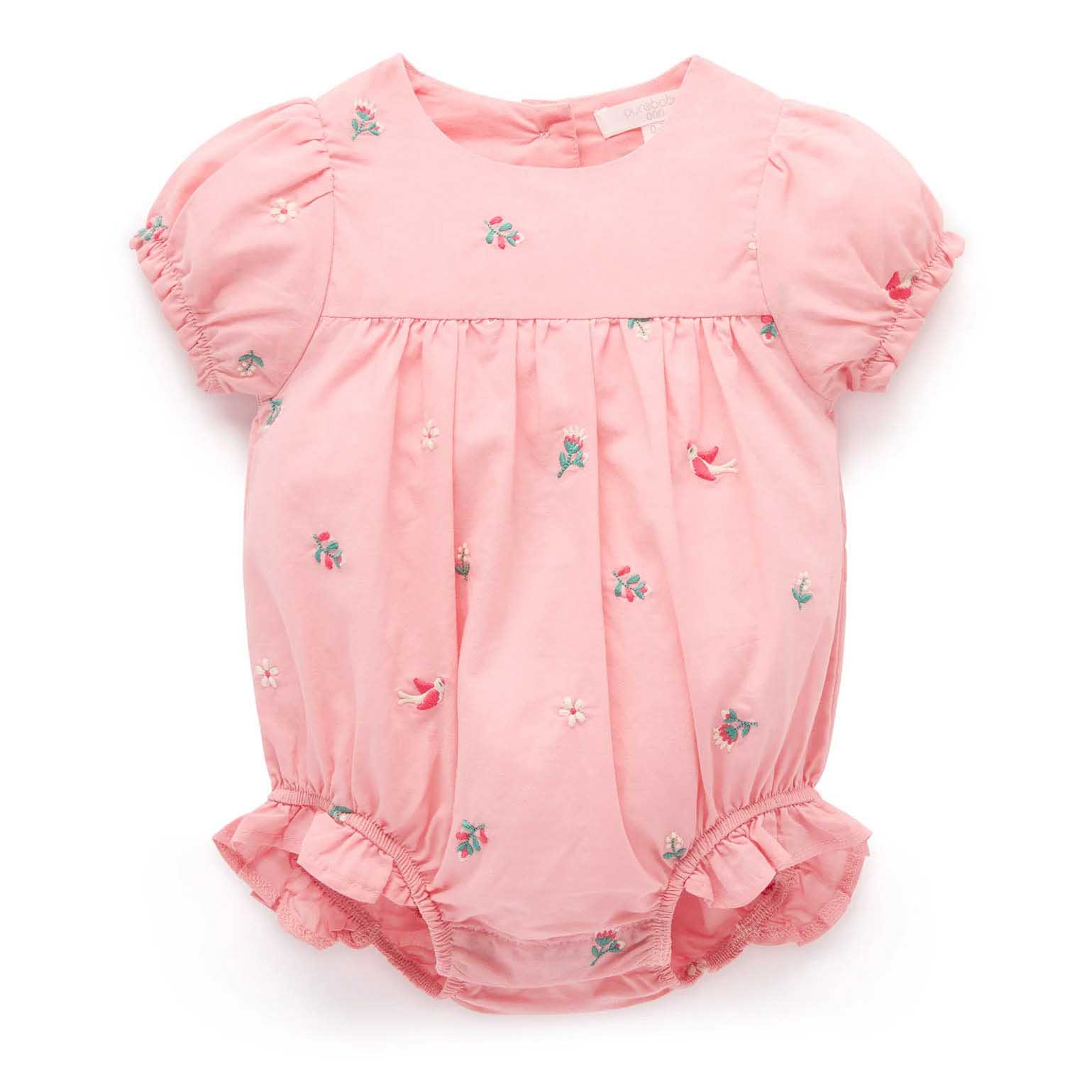 Purebaby Embroidered Bodysuit
